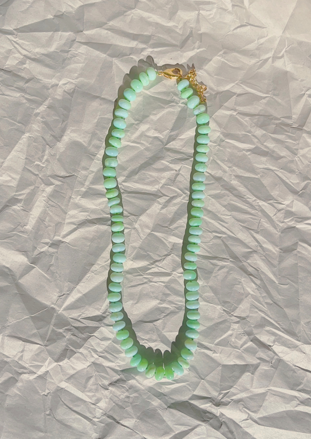 Peruvian Knotted Opal Necklace